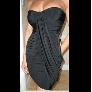 Bebe Black Strapless Dress