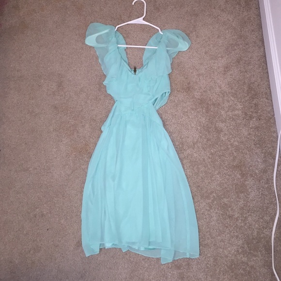 A turquoise summer dress (sides are cut out) - Picture 1 of 2