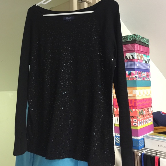 Thermal sequin top