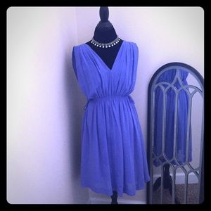 Anthropologie HD in Paris periwinkle dress