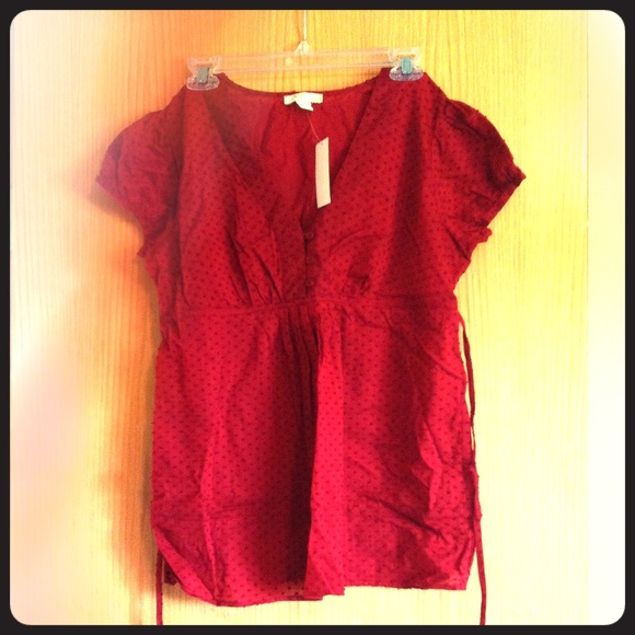 NWT - Maroon dressy top