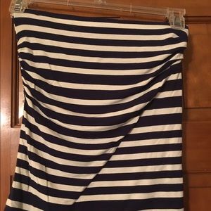 CAbi navy blue/white tube top