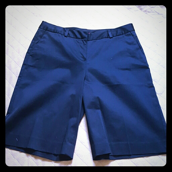 Dark navy blue women's dress shorts