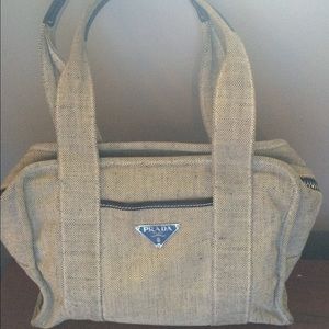 Prada canvas handbag from Neiman Marcus