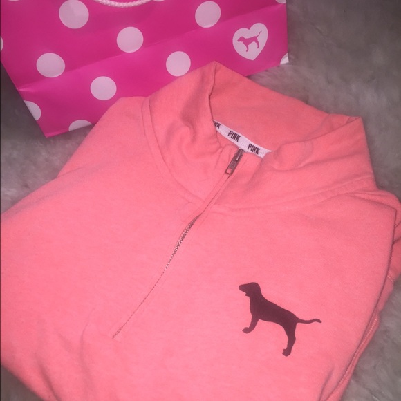1/4 zip PINK sweatshirt