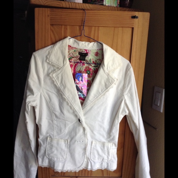 Light corduroy Vanilla colored jacket/blazer NWT