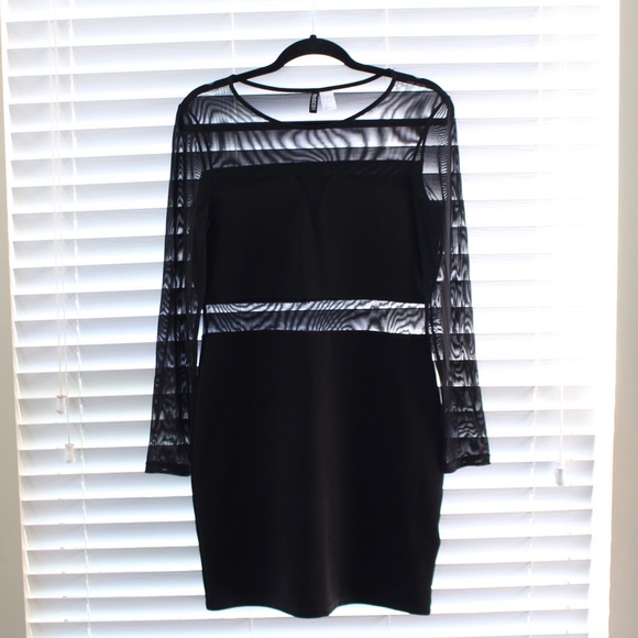 Mesh Black Dress