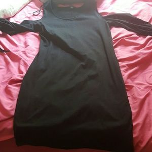 Open shoulder mini dress