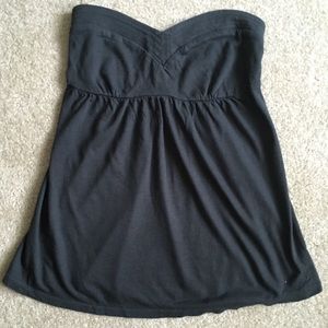 American Eagle black strapless swing top size XS