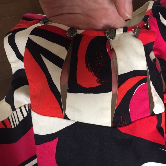 Nine West pink and red dress - Picture 3 of 3