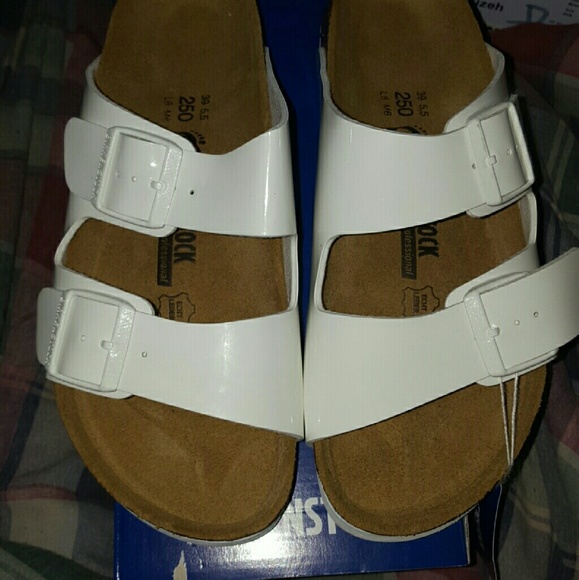 White patent birkenstocks