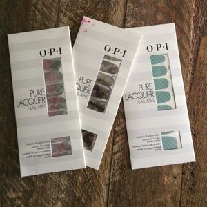 3 OPI Pure Lacquer Nail Appliqués - nail stickers