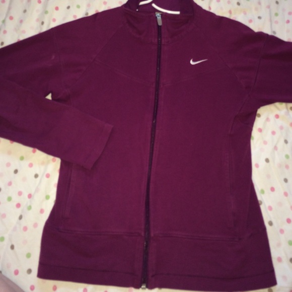 Maroon Nike zip up