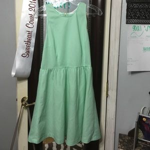 Mint green cute dress