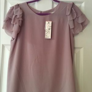 Olive and Oak short sleeve blouse