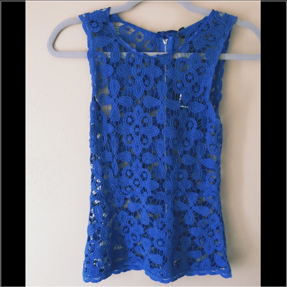 Cynthia Rowley Crochet Tank