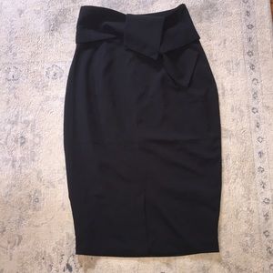 Lavish Alice pencil skirt with bow detail