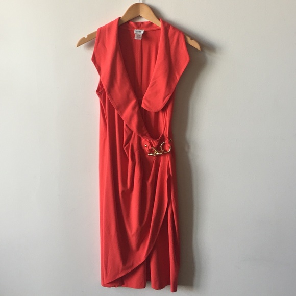 Cache Red Dress with Buckle