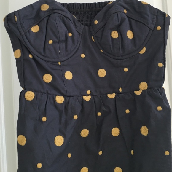 Strapless pattern dress