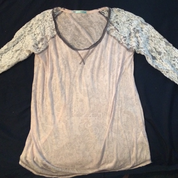 Maurice's Pale Pink & White Shirt