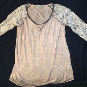 Maurice's Pale Pink & White Shirt