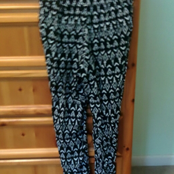 Tribal black joggers