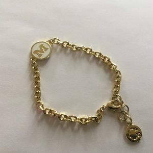 C Wonder "M" gold-tone chain bracelet