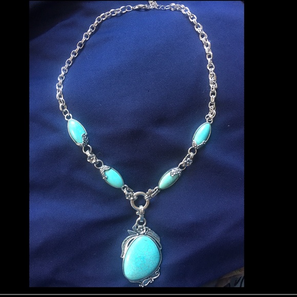 Antique Turquoise Tibet Necklace by Novadab.