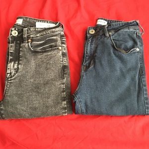 High rise skinniest and jeggings SIZE 5