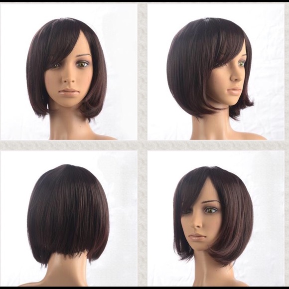 Short Bob Dark Brown Wig