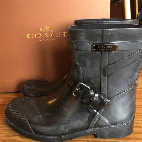 Coach rain boots