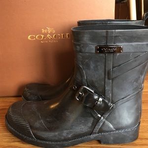 Coach rain boots