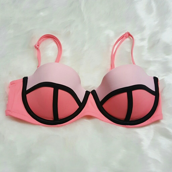 Victoria secret  color block bikini top 34C