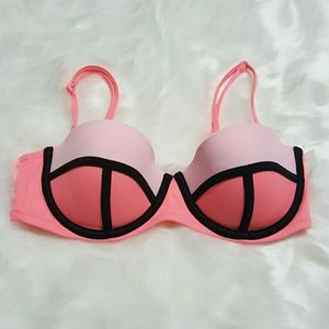 Victoria secret  color block bikini top 34C