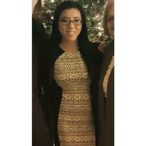 Black and white tribal dress