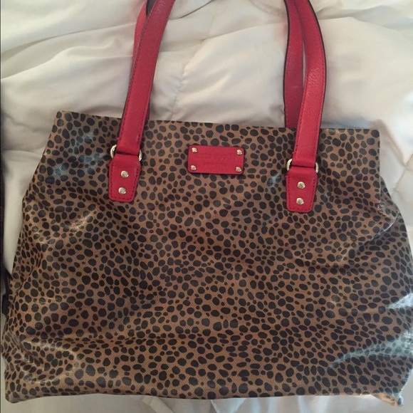 Kate spade animal print tote!
