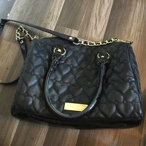 Black Betsey Johnson hand bag