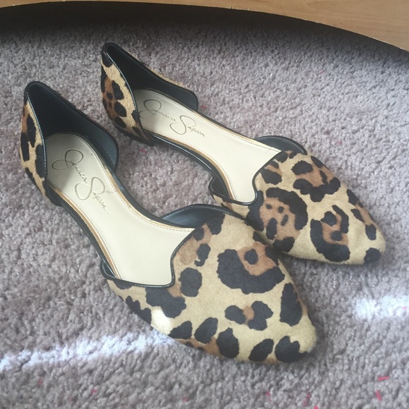 Jessica Simpson Leopard Loafer Flats