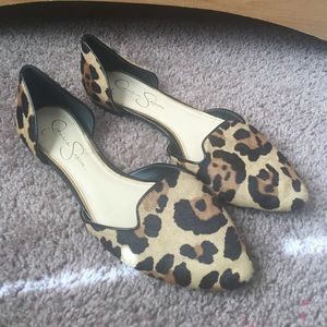 Jessica Simpson Leopard Loafer Flats