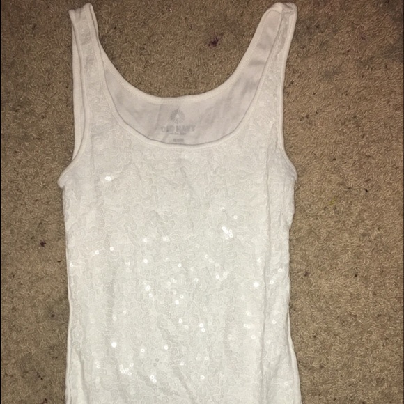 Old navy sparkly tank top