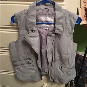 Gray vest