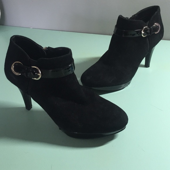 Black High Heel Ankle Booties