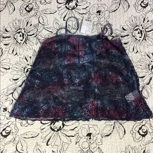 Urban Outfitters NWT Tie Dye Crochet Tank