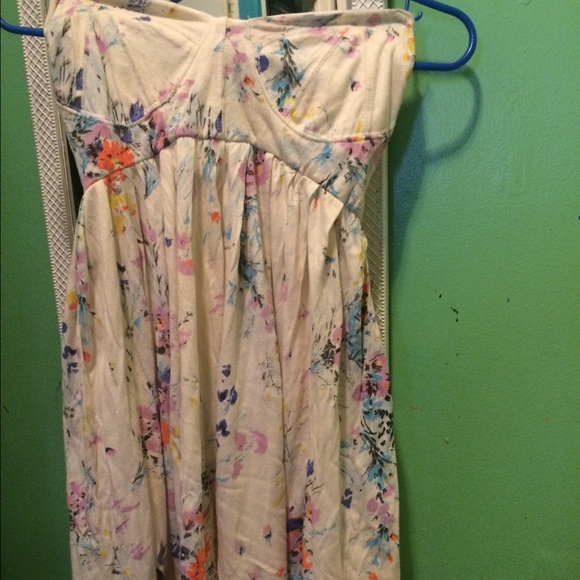 Billabong strapless flower dress