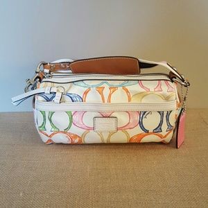Coach multicolor mini barrel