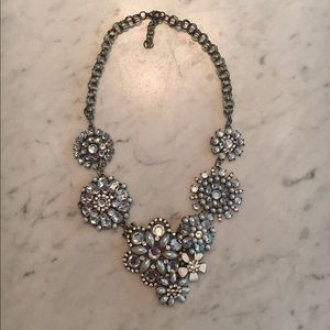 Crystal Floral Statement Necklace