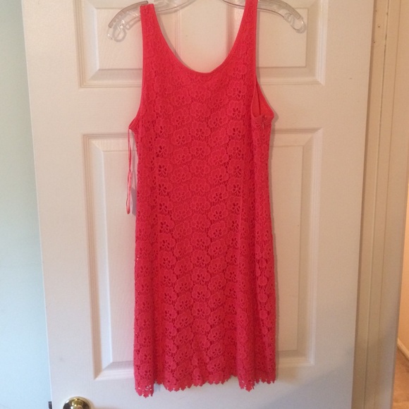 Orange lace summer tank dress by JLo