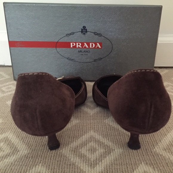 Prada kitten heels. Brown suede - Picture 3 of 4