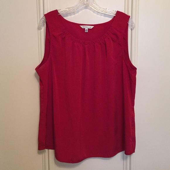 Croft & Barrow red silky tank