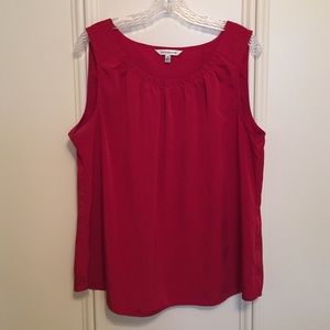 Croft & Barrow red silky tank